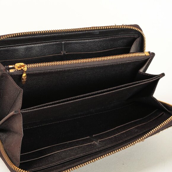 Louis Vuitton Zippy Fusain Monogram Idylle Mini Lin Monogram Zip Wallet - Picture 8 of 11